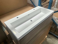 Kame city grey oak badmeubel 100cm - afbeelding 2 van  2