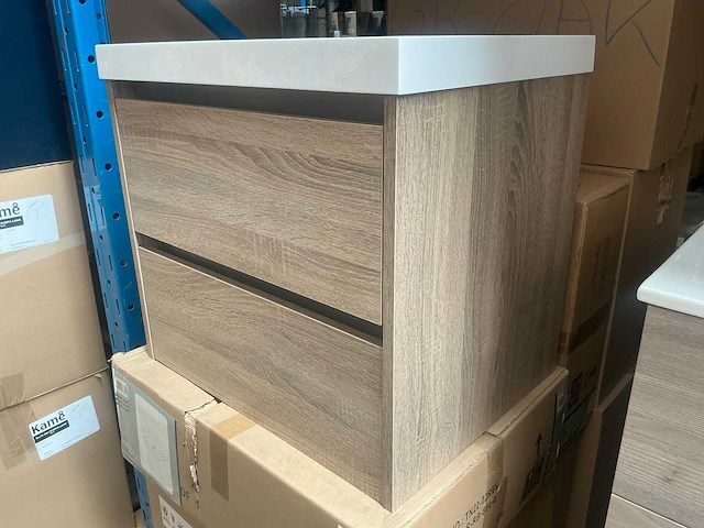Kame city grey oak badmeubel 60cm - afbeelding 1 van  6