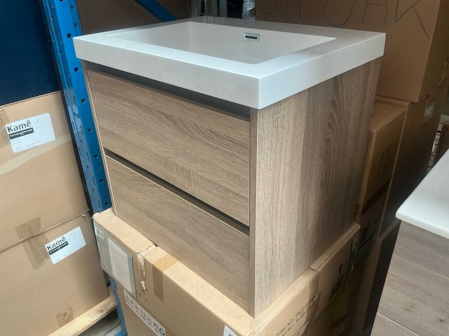 Kame city grey oak badmeubel 60cm - afbeelding 2 van  6
