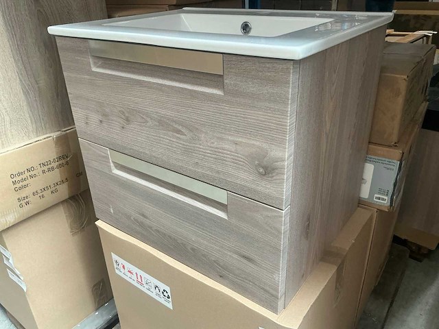 Kame city grey oak badmeubel 60cm - afbeelding 2 van  6