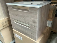 Kame city grey oak badmeubel 60cm - afbeelding 2 van  6