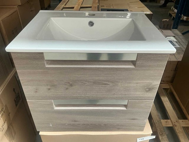 Kame city grey oak badmeubel 60cm - afbeelding 3 van  6