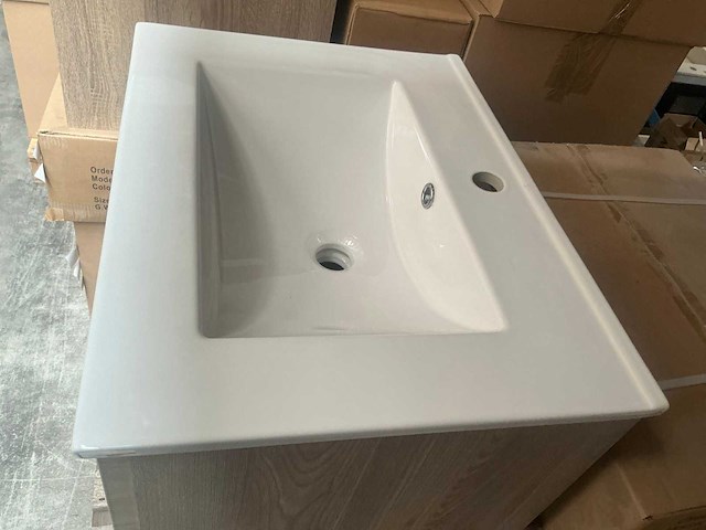 Kame city grey oak badmeubel 60cm - afbeelding 5 van  6