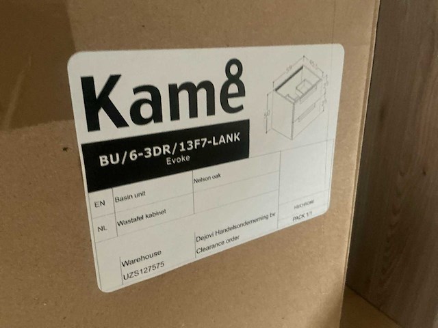 Kame city grey oak badmeubel 60cm - afbeelding 6 van  6