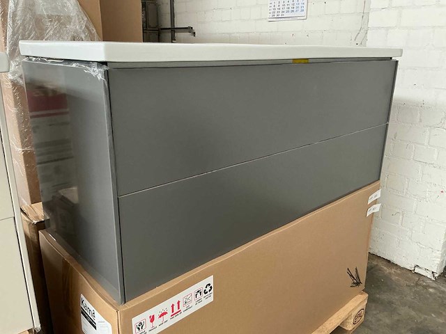 Kame d-line badmeubel 120cm matt grey - afbeelding 1 van  5