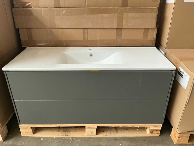 Kame d-line badmeubel matt grey 120cm - afbeelding 1 van  7
