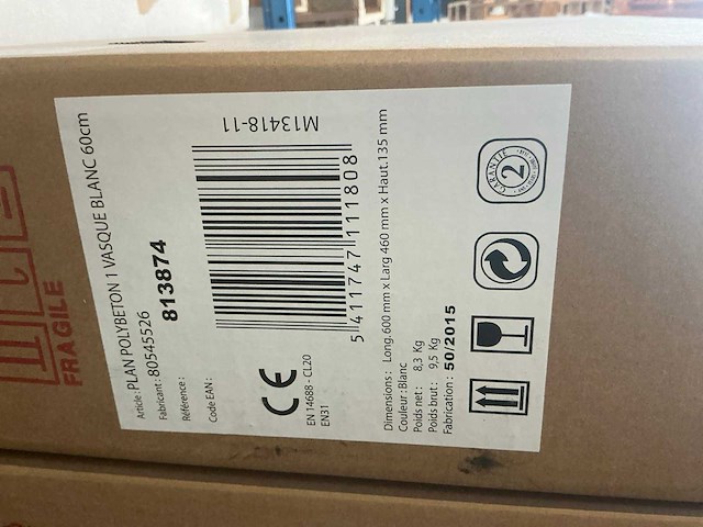 Kame d-line badmeubel matt grey 60cm - afbeelding 4 van  4