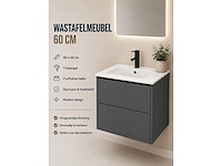 Kame d-line badmeubel matt grey 60cm - afbeelding 1 van  4