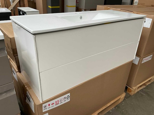 Kame d-line badmeubel matt white 120cm - afbeelding 3 van  7