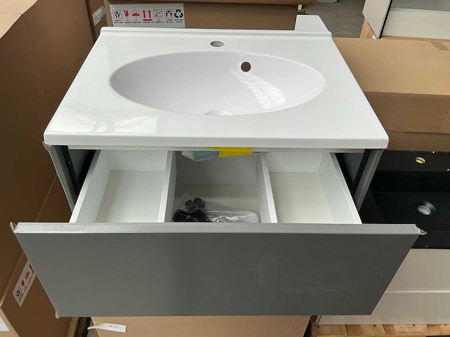 Kame d-line badmeubel matt white 60cm - afbeelding 4 van  8