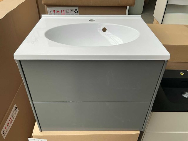 Kame d-line badmeubel matt white 60cm - afbeelding 2 van  8