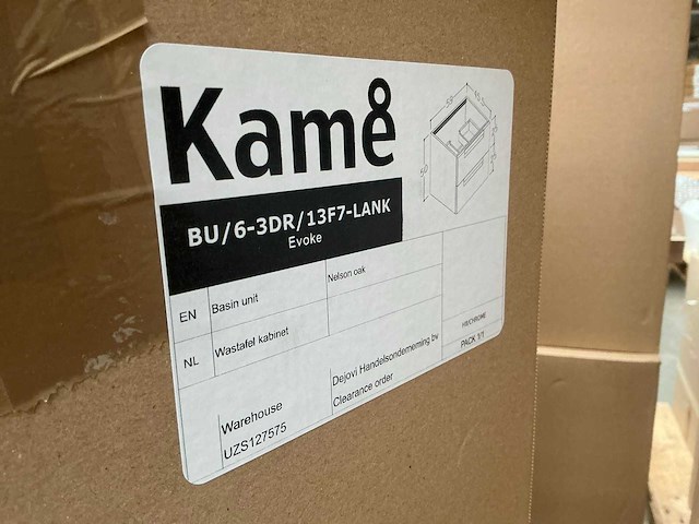 Kame evoke badmeubel 60cm nelson oak - afbeelding 3 van  4