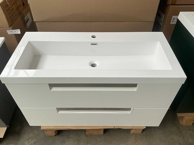 Kame evoke badmeubel matt white 120cm - afbeelding 2 van  6