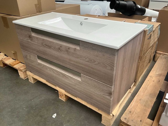 Kame evoke badmeubel nelson oak 100cm - afbeelding 4 van  8