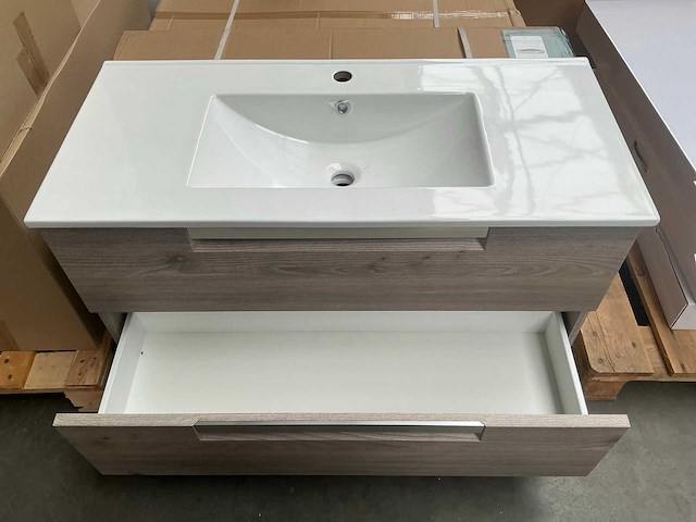 Kame evoke badmeubel nelson oak 100cm - afbeelding 6 van  8