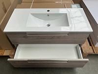 Kame evoke badmeubel nelson oak 100cm - afbeelding 6 van  8