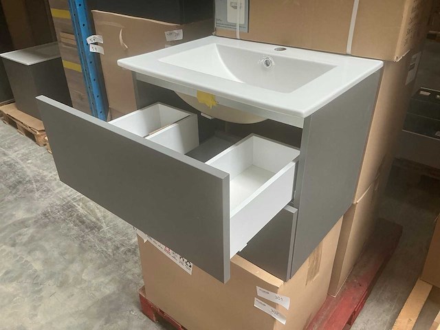 Kame gama badmeubel 60cm matt grey - afbeelding 4 van  6
