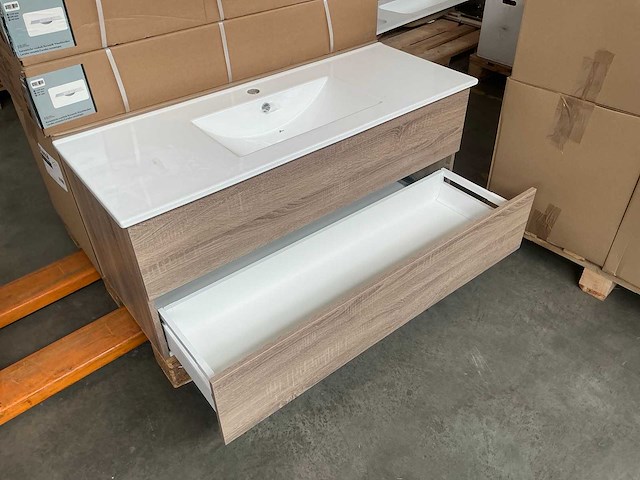 Kame gama badmeubel grey oak 120cm - afbeelding 5 van  7