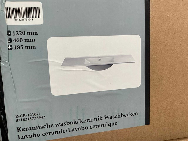 Kame gama badmeubel grey oak 120cm - afbeelding 7 van  7