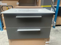 Kame gama matt grey badmeubel 80cm - afbeelding 1 van  6