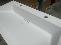 Kame matt white badmeubel 100cm - afbeelding 3 van  8