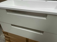 Kame matt white badmeubel 100cm - afbeelding 6 van  8