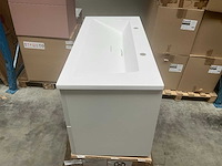 Kame matt white badmeubel 100cm - afbeelding 2 van  8