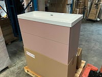 Kame pink badmeubel 100cm - afbeelding 1 van  4