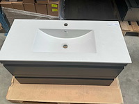Kame terra badmeubel 100cm - afbeelding 4 van  6
