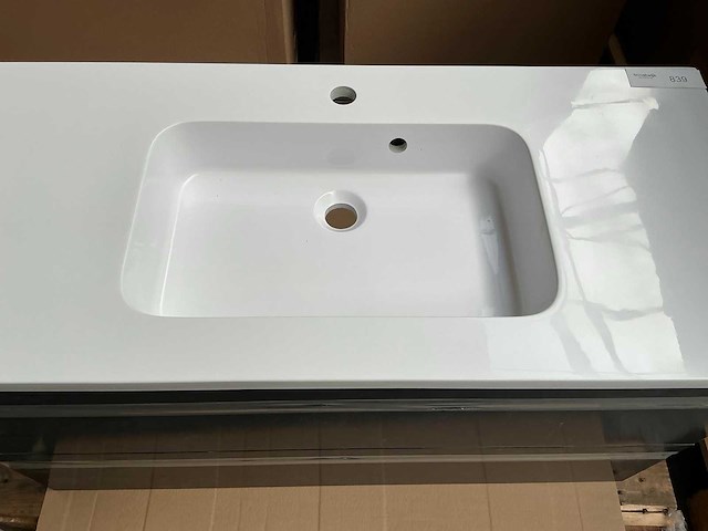 Kame terra badmeubel black 100cm - afbeelding 4 van  6