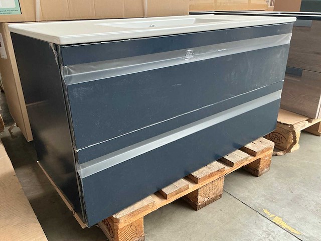 Kame terra badmeubel deep blue 100cm - afbeelding 2 van  5