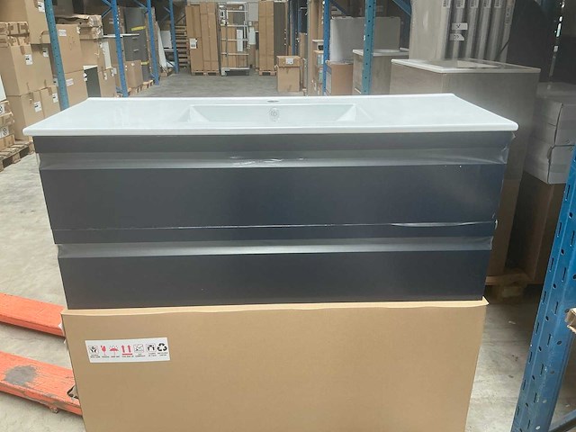 Kame terra badmeubelset 120cm deep blue - afbeelding 1 van  7