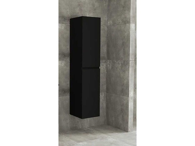 Kame terra black badkamerkast hoog - afbeelding 1 van  3