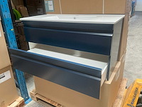 Kame terra deep blue badmeubel 100cm - afbeelding 1 van  1