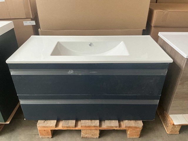 Kame terra deep blue badmeubel 120cm - afbeelding 1 van  3