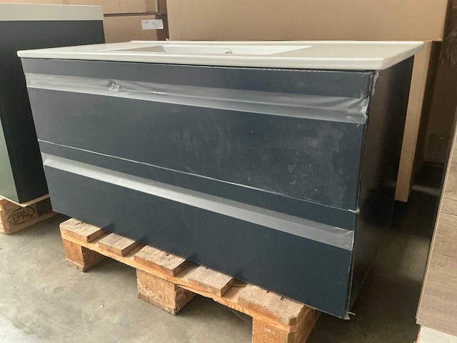 Kame terra deep blue badmeubel 120cm - afbeelding 2 van  7