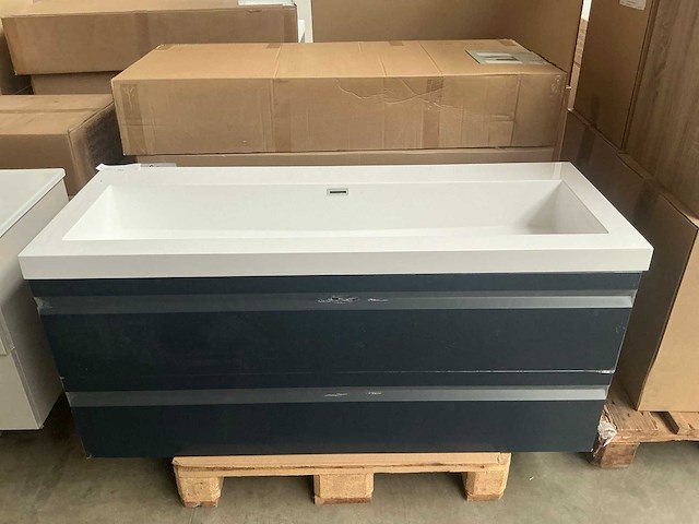 Kame terra deep blue badmeubel 120cm - afbeelding 1 van  5