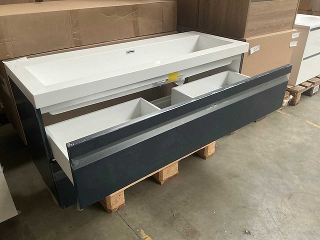 Kame terra deep blue badmeubel 120cm - afbeelding 4 van  5
