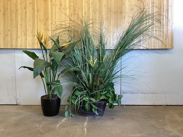 Kamerplant kunstplanten (2x) - afbeelding 1 van  3