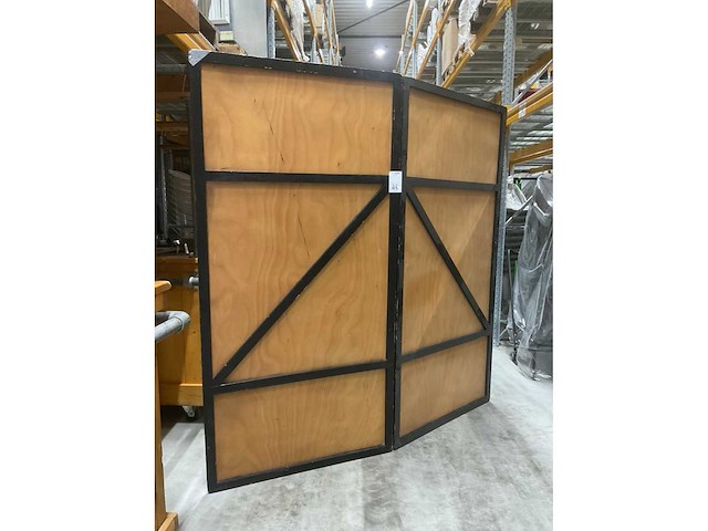 Kamerscherm hout 200x200cm (13x) - afbeelding 2 van  2