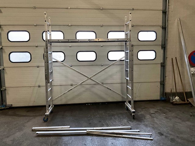 Kamersteiger 225x75cm uitschuifbaar, mobiel - afbeelding 1 van  7