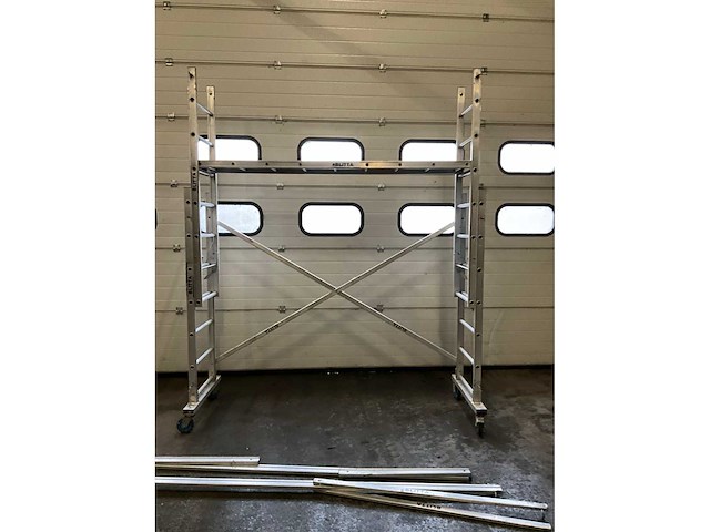 Kamersteiger 225x75cm uitschuifbaar, mobiel - afbeelding 2 van  7