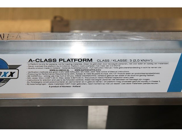 Kamersteiger alumexx 200 x 73 x 270 cm. - afbeelding 7 van  7