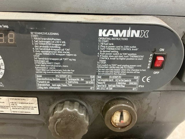 Kaminx kfa-125tdgp heteluchtkanon - afbeelding 2 van  10