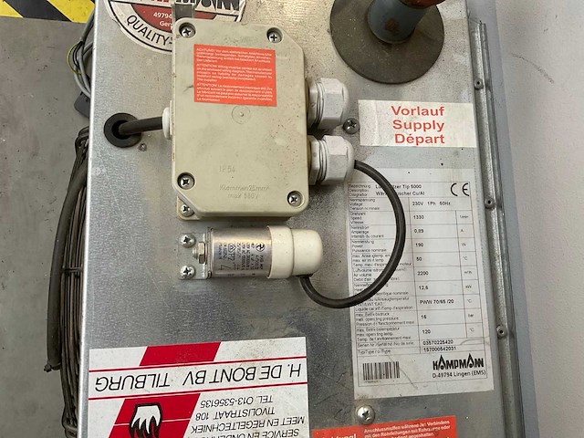 Kampman lufterhitzer tip 5000 heater - afbeelding 2 van  3