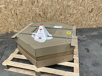 Kampmann 154000842058 luchtverhitter indirect gestookt ultra 6-hoekig 842058 max. 15,6kw 1846m³/h - afbeelding 4 van  7