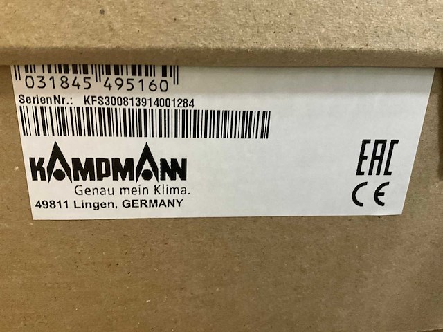 Kampmann 154000842058 luchtverhitter indirect gestookt ultra 6-hoekig 842058 max. 15,6kw 1846m³/h - afbeelding 7 van  7