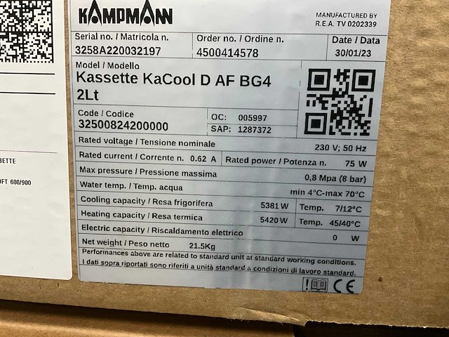 Kampmann kacool d af bg4 plafondcassette - afbeelding 4 van  5