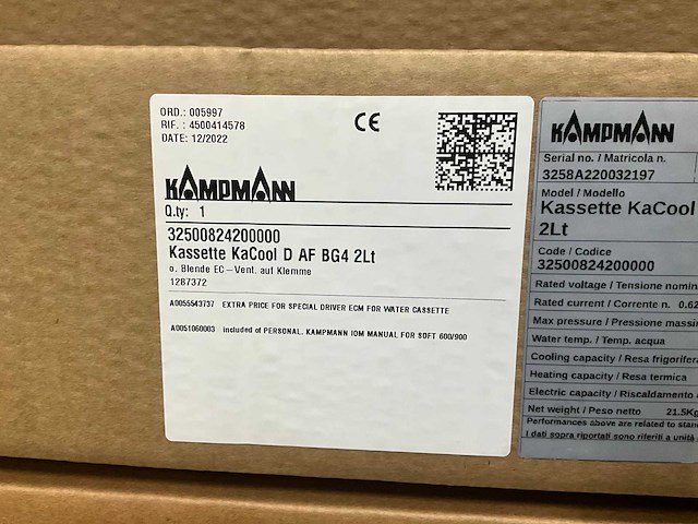 Kampmann kacool d af bg4 plafondcassette - afbeelding 5 van  5