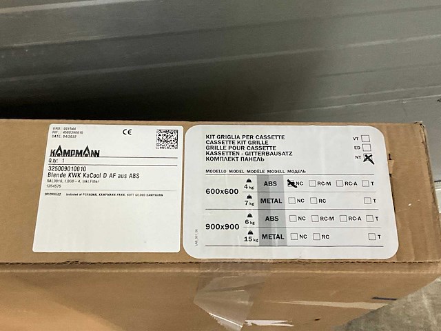 Kampmann plafondcassette 600x600 - afbeelding 3 van  4